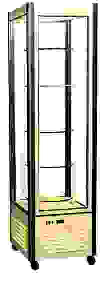 Шкаф кондитерский Полюс R400Cвр Сarboma (D4 VM 400-2(бежевый-коричневый, стандартные цвета))