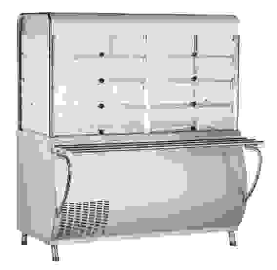 Прилавок-витрина холодильный Abat ПВВ(Н)-70М-С-01-НШ