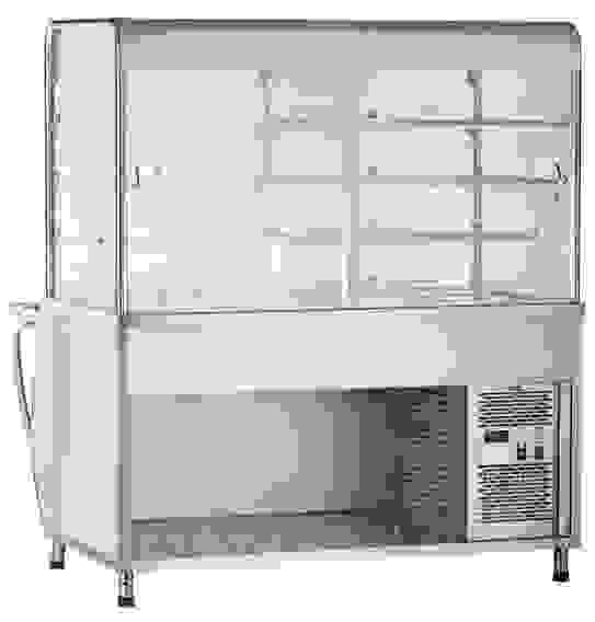 Прилавок-витрина холодильный Abat ПВВ(Н)-70М-С-НШ