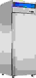 Шкаф холодильный ШХ-0,5-01 нерж. (700х690х2050) t -5...+5°С, верх.агрегат, ТЭН оттайки, мех.замок, доводчик, в