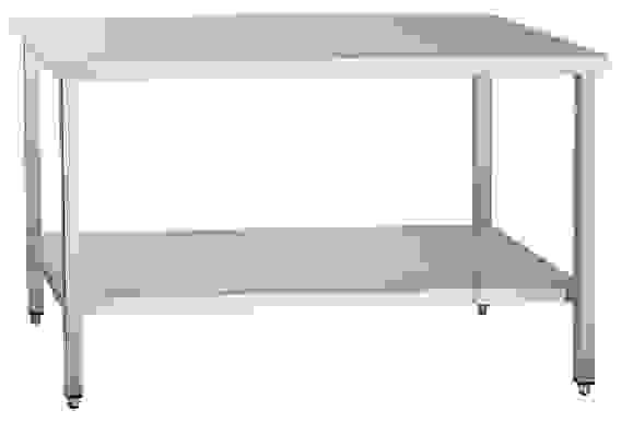 Стол производственный Abat СПРО-7-7 каркас из нерж. стали, с полкой