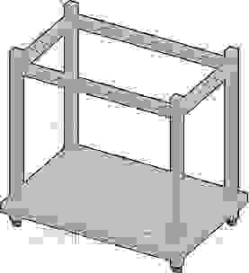 Подставка Tecnoinox для печей на 6 и 10 уровней SFG6