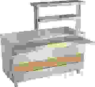 Прилавок для горячих блюд ATESY Ривьера без полки, 1500 мм