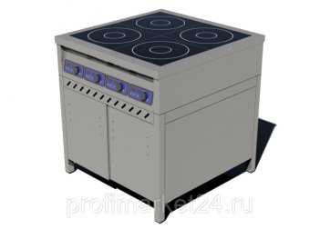 Плита индукционная ЦМИ ПИ-4 закрытая, двери-купе