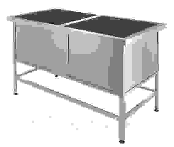 Ванна моечная Cryspi ВМЦ Э 2 (L=1250, S=630, H=870, G=400)