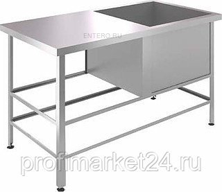 Ванна моечная Cryspi ВМЦ Э 1П (L=1210, S=630, H=870, G=400)