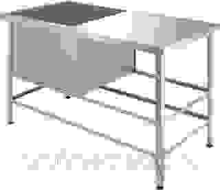 Ванна моечная Cryspi ВМН Э 1Л (L=1210, S=630, H=870, G=400)