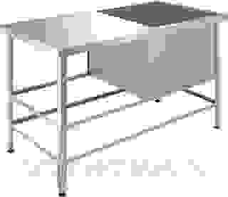 Ванна моечная Cryspi ВМН Э 1П (L=1010, S=530, H=870, G=300)