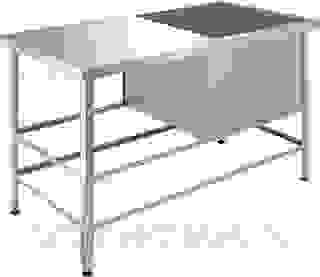 Ванна моечная Cryspi ВМШЦ Э1Л (L=1010, S=530, H=870, G=300)