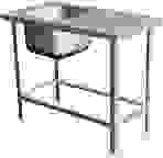 Ванна моечная Cryspi ВМЦ S 1П (L=1400,S=700,Н=870,G=300), ёмкость (500х500х300)