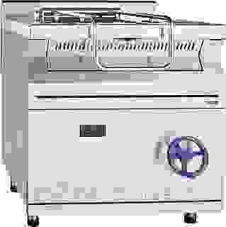 Газовая сковорода ГСК-80-0,27-40 вся нерж (цельнотянутая чаша) (площ-0,27 м2, 40л, опрокид)