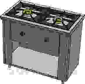 Плита газовая Вулкан ПРГ-IIA-2 Maxi