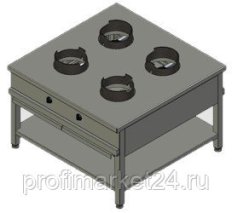 Плита газовая Вулкан KSW 04 8791 WOK