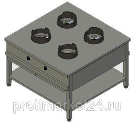 Плита газовая Вулкан KSW 04 8791 WOK