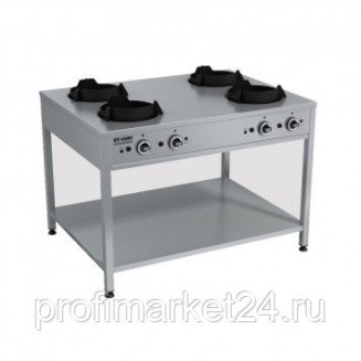 Плита газовая Вулкан KSB04 8876 WOK