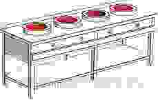 Плита индукционная WOK Heidebrenner ETK-I-W 732417
