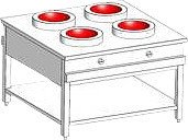 Плита индукционная WOK Heidebrenner ETK-I-W 761429 Плита индукционная WOK Heidebrenner ETK-I-W 761429