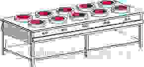 Плита индукционная WOK Heidebrenner ETK-I-W 761949