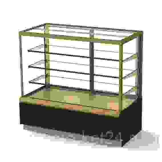 Витрина кондитерская KAYMAN K-ВК-900 люкс квадро бронза