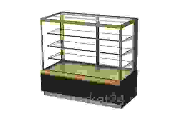 Витрина кондитерская KAYMAN K-ВК-1300 люкс квадро бронза