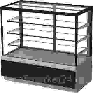 Витрина кондитерская KAYMAN K-ВК-900 квадро серебро