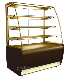 Витрина кондитерская KAYMAN K-ВК-1300 Бронза