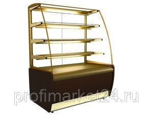 Витрина кондитерская KAYMAN K-ВК-1300 Бронза