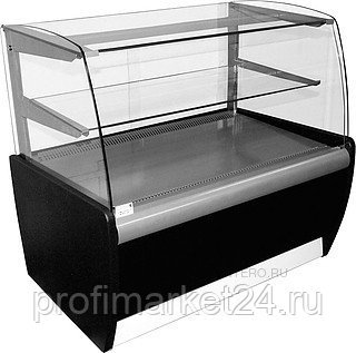 Витрина кондитерская KAYMAN K-ВК-1300 мини серебро