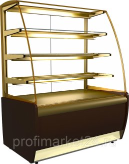Витрина кондитерская KAYMAN K-ВК-900 мини бронза