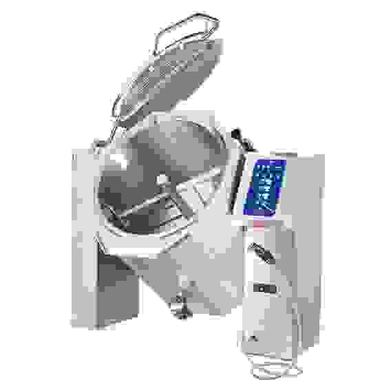 Котел пищеварочный опрокидывающийся КПЭМ-250-ОМ2 с миксером и сливным краном