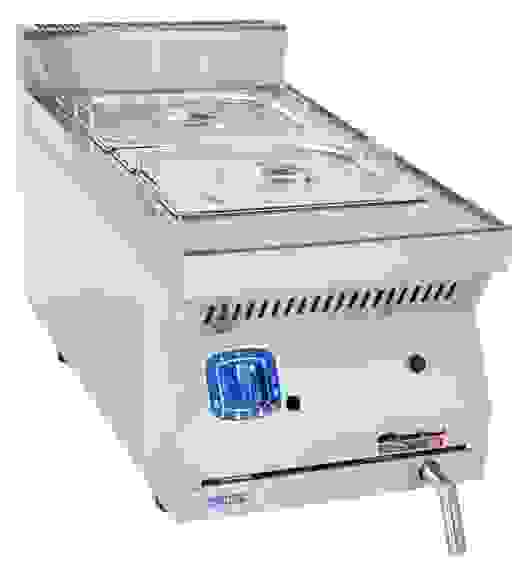 Газовый мармит кухонный ГМК-40Н нерж. (401х827х474 мм), 2 гастроёмкости GN 1/2, настольная 700 серия