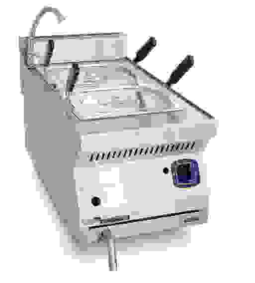 Газоварка ГВК-40/1Н нерж. (400х760х460 мм), 2 г/ёмкости GN 1/2 (2 г/ёмкости по 4,5 кг каждая)
