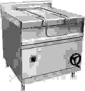 Сковорода электр. ЭСК-90-0,27-40 вся нерж (цельнотянутая чаша) (площ-0,27 м2, 40л, опрокид, 900 серия) 800x950