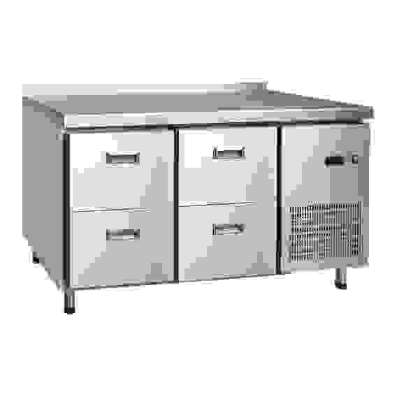 Стол холодильный СХС-70-03, 4 выкатных ящика под GN 1/1, среднетемп. t (-2+8°С), 1430х705х900 мм