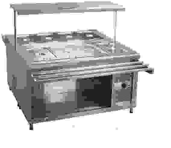 Салат-бар ПВВ(Н)-140СМ-01 (8 GN 1/1, 1500 мм, вся нерж)
