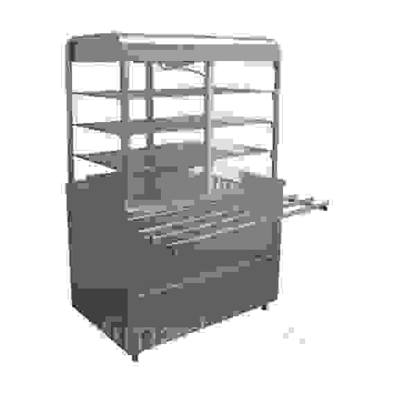 Стол охлаждаемый с витриной Лира-Профи Эко СОЭП-В/ЛПЭ (1120х705(1030)х1700(1720) мм, 6 полок, 220В)