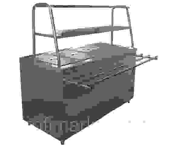 Мармит 2-х блюд 7 гастр. Лира-Профи МЭП-2Б/ЛП-1500 (1500х705(1030)х1462(1482)мм, н/с,1,6 кВт, 220В)