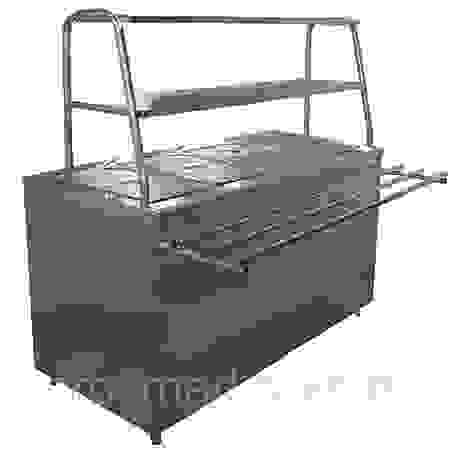 Мармит 2-х блюд 7 гастр. Лира-Профи МЭП-2Б/ЛП-1500 (1500х705(1030)х1462(1482)мм, н/с,1,6 кВт, 220В)