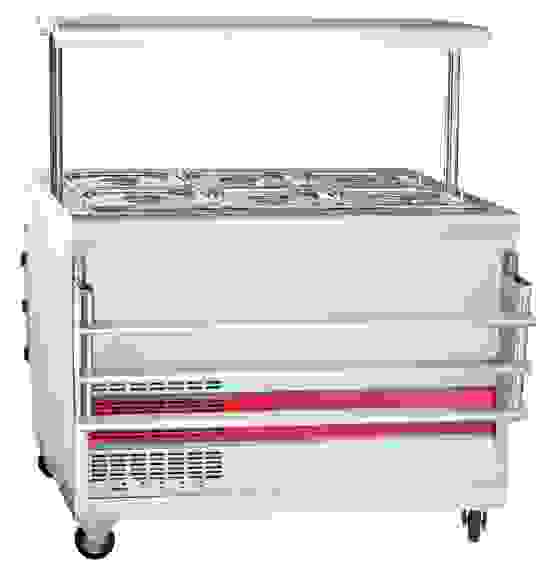 Прилавок-витрина Abat ПВВ(Н)-70ПМ-01-НШ кашированная дуб