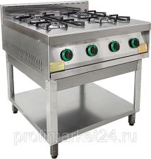 Плита газовая 4-х конфорочная без жар. шкафа ПГ-4-01