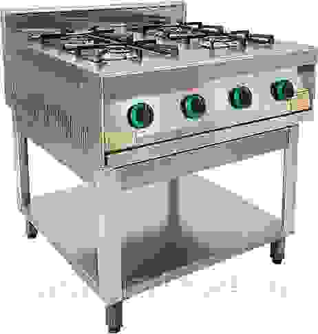 Плита газовая 4-х конфорочная без жар. шкафа ПГ-4-01