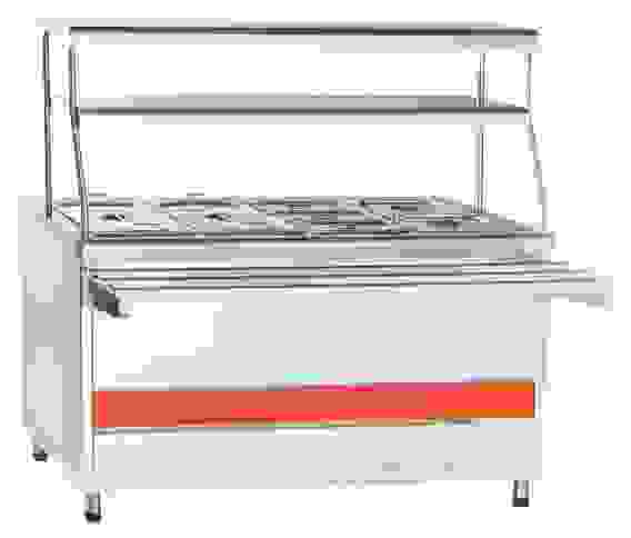 Мармит 2-х блюд ЭМК-70КМШ паровой с тепловым шкафом