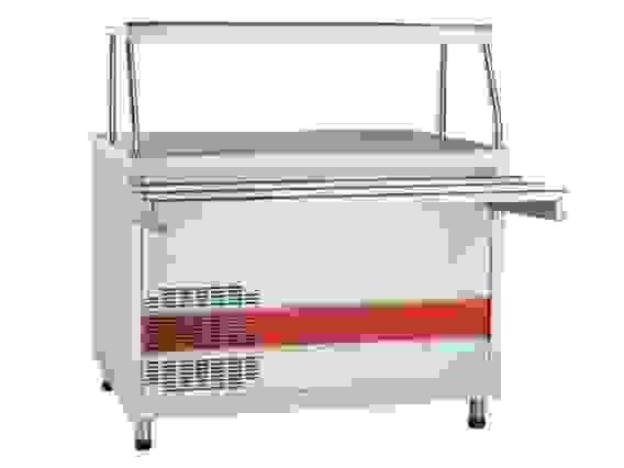 Прилавок-витрина Abat ПВВ(Н)-70КМ-НШ кашированный