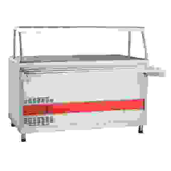 Прилавок-витрина Abat ПВВ(Н)-70КМ-01-НШ кашированный