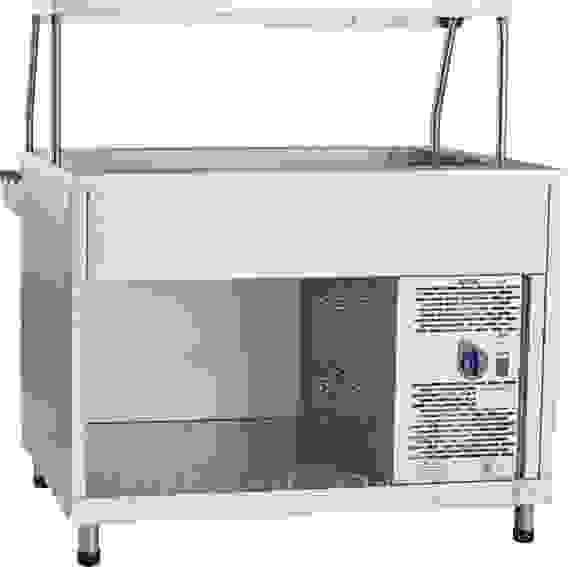 Прилавок-витрина Abat ПВВ(Н)-70КМ-02-НШ кашированный