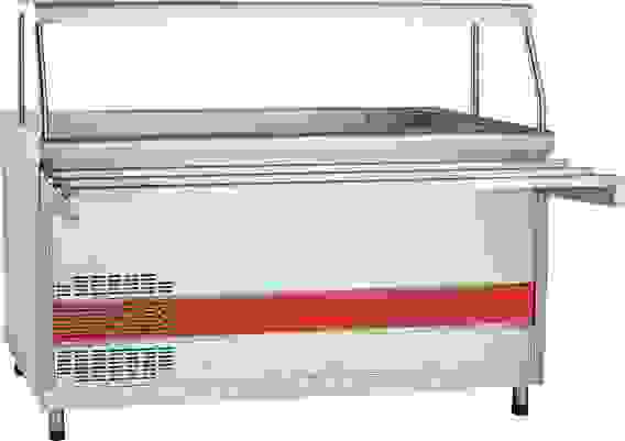 Прилавок-витрина Abat ПВВ(Н)-70КМ-03-НШ кашированный