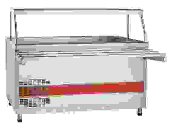 Прилавок-витрина Abat ПВВ(Н)-70КМ-03-НШ кашированный