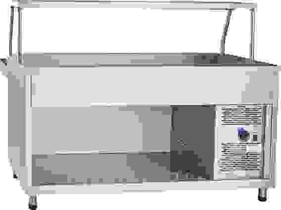 Прилавок-витрина Abat ПВВ(Н)-70КМ-03-НШ кашированный