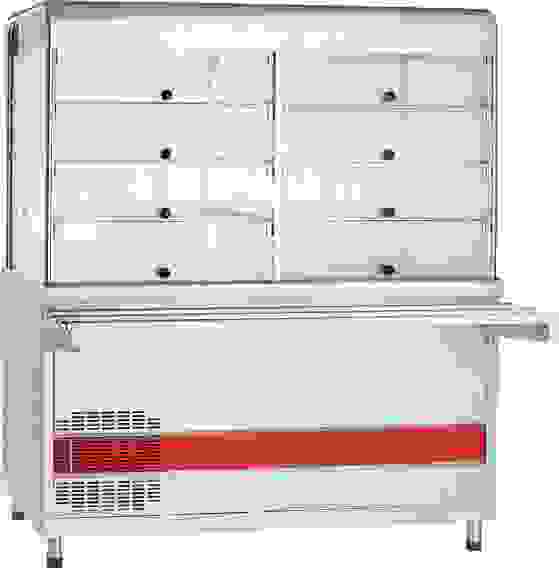 Прилавок-витрина холодильный Abat ПВВ(Н)-70КМ-С-01-ОК кашированный