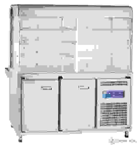 Прилавок-витрина холодильный Abat ПВВ(Н)-70КМ-С-01-ОК кашированный